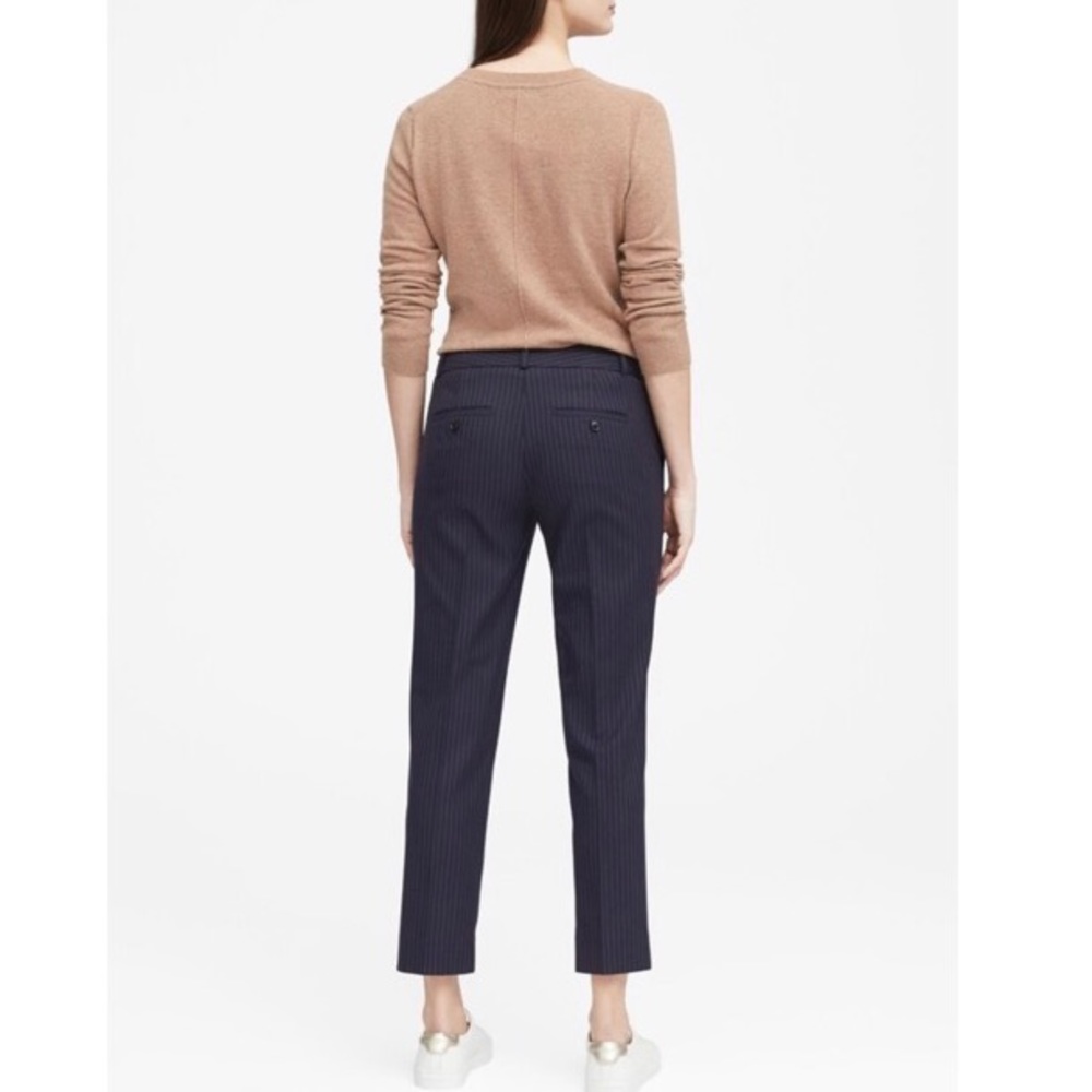 NWT Banana Republic Avery Straight Pinstripe Pant - Picture 2 of 6